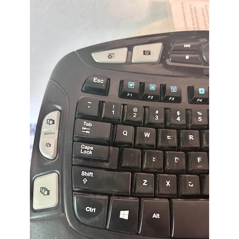 Logitech K350 Wireless Wave Keyboard Ergonomic Black K350 Y-R0053 Unifying USB